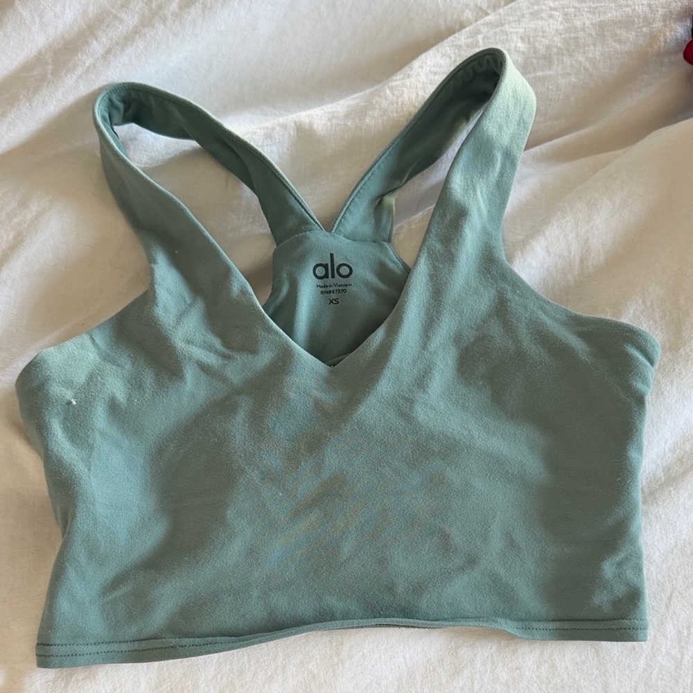 ALO Yoga Teal Real Me Bra